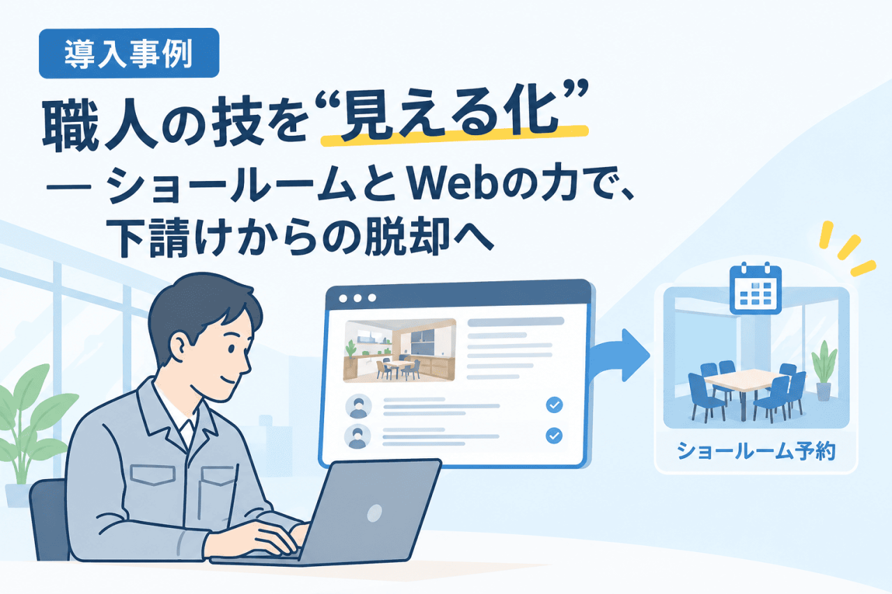 職人の技を“見える化”──ショールームとWebの力で、下請けからの脱却へ